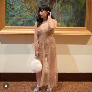 For Love & Lemons starry maxi dress